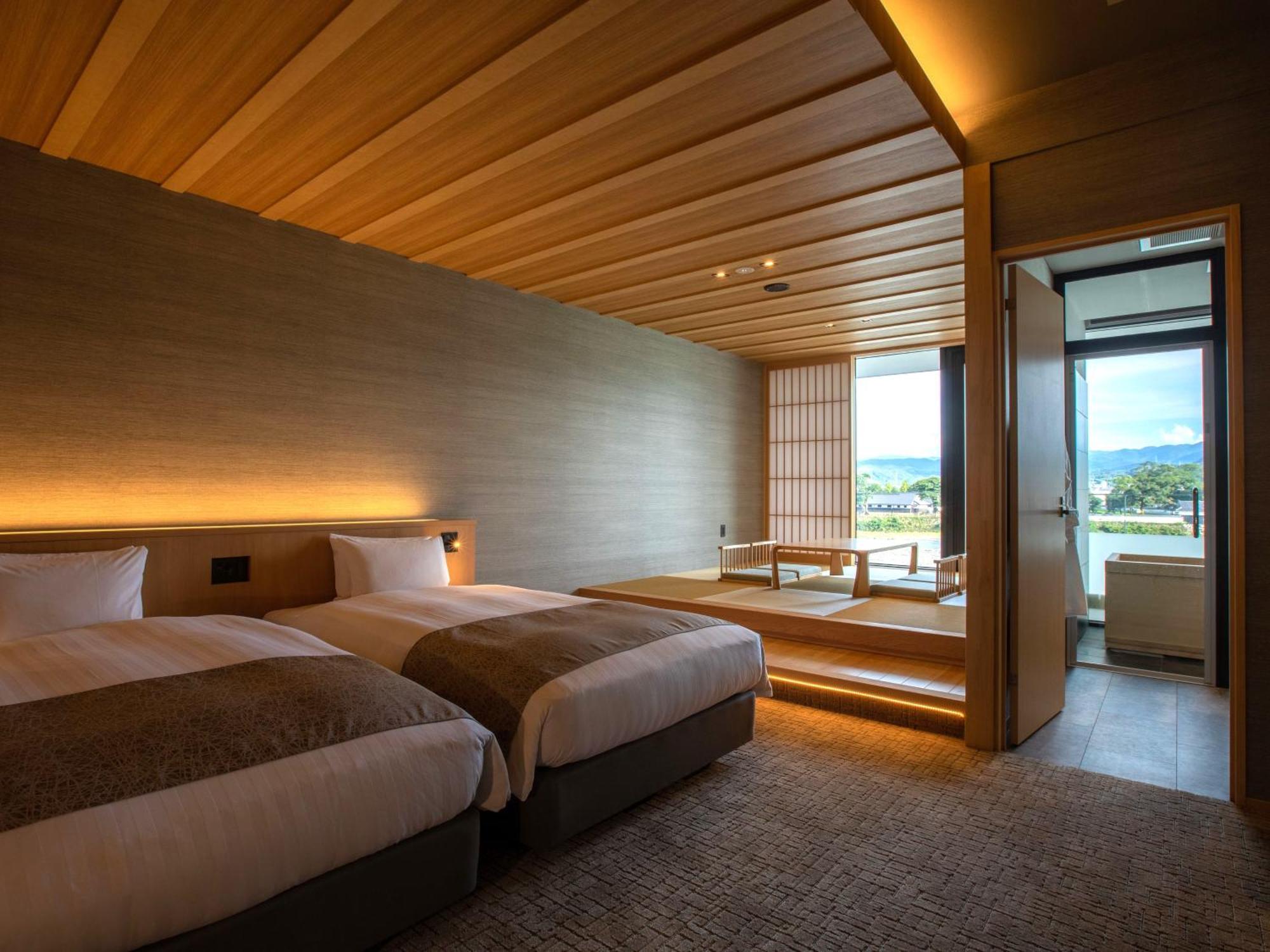 Hitoyoshi Onsen Nabeya Hotell Rum bild